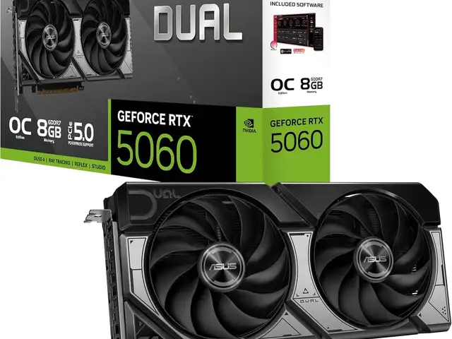 Видеокарта ASUS Dual GeForce RTX 5060 8GB GDDR7, Хуҷанд