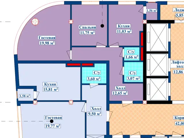 2-комн. квартира, 6 этаж, 61 м², Славянский, Роддоми 1, Душанбе - 7