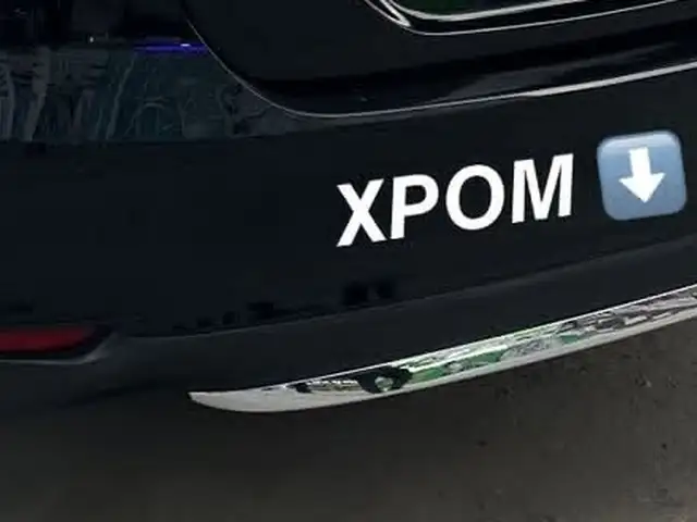 Хром на задний бампер Toyota Camry 6, Душанбе