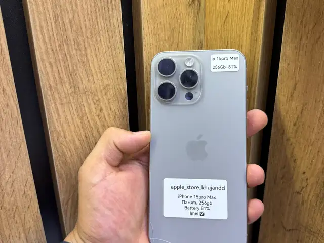 Apple iPhone 15 Pro Max, 256 gb, Blue Titanium, Худжанд