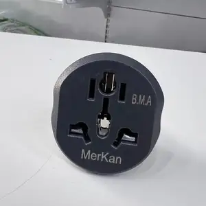 Переходник питания розеточный 250V/16A с китайской вилки на евро Merkan, Душанбе