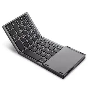Bluetooth клавиатура B033 с Touchpad складная Black, Душанбе