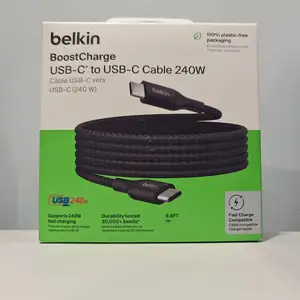 Зарядный кабель Type C to Type C Belkin 2m 240W, Душанбе