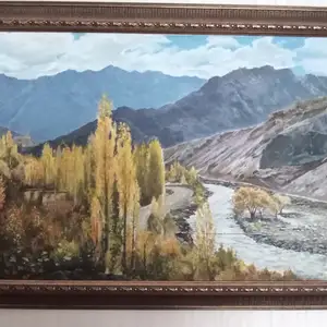 Пейзаж Варзоб, холст маслом, Душанбе