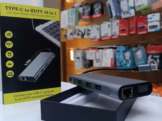 Адаптер Hub Type C to HDTV 11 in 1, Душанбе