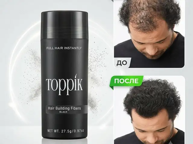 Загуститель волос Toppik быстрое маскирование залысин и редких волос, Душанбе