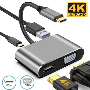 Переходник Type-C Hub Ultra HD 4K 4in1, Душанбе