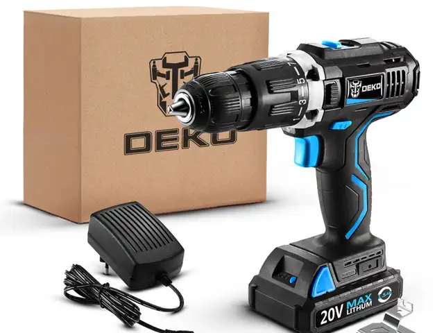Шуруповерт аккумуляторный ударный 20V MAX DEKO GCD20DU3-S1, Душанбе