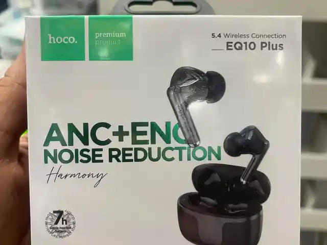 Беспроводные наушники TWS Hoco EQ10 Plus Harmony ANC+ENC, черные, Душанбе
