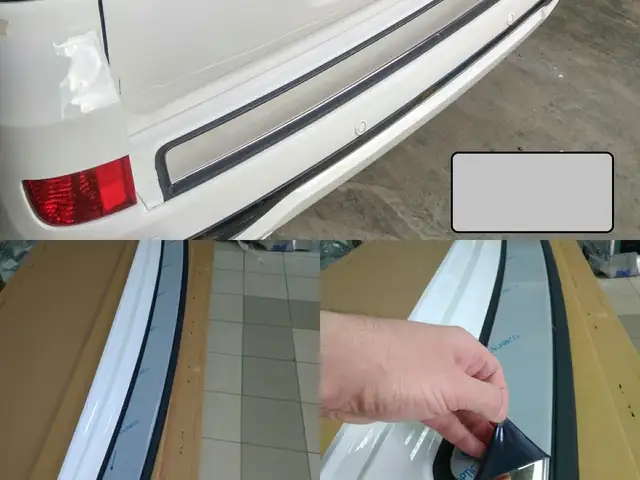 Накладка на задний бампер хром для Toyota Land Cruiser 200, Душанбе