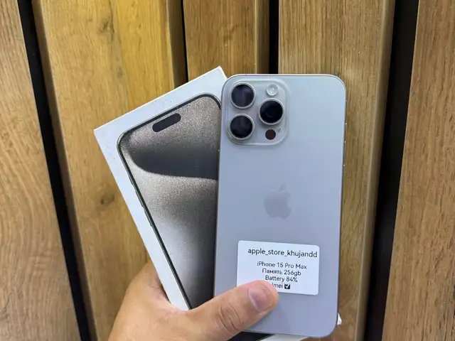 Apple iPhone 15 Pro Max, 256 gb, Natural Titanium, Худжанд