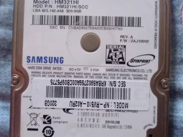Жесткий диск HDD Samsung для ноутбуков, Истаравшан