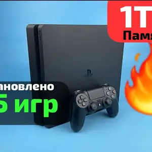 Игровая приставки PS4 Slim 45 игр 1000gb Black Edition Hen9.12, Душанбе