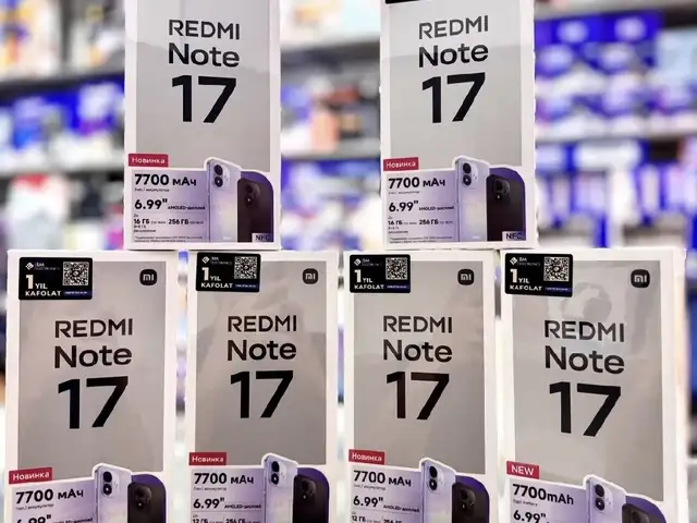 Xiaomi Redmi Note 17 8+4/256Gb black, Душанбе