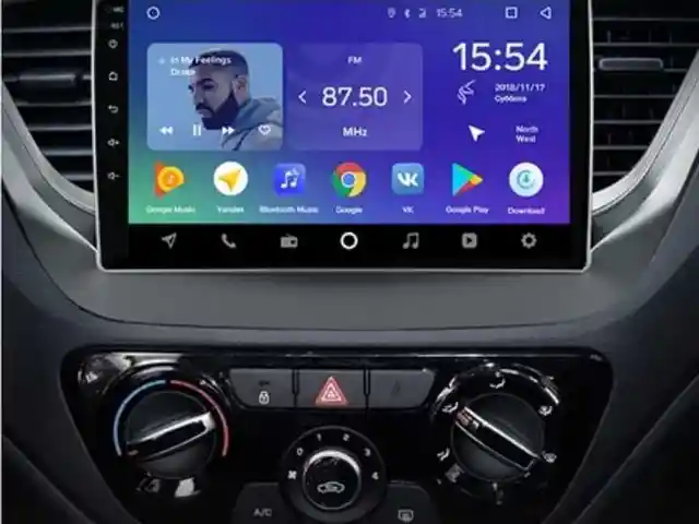 Мультимедийная панель на Hyundai Solaris, Душанбе