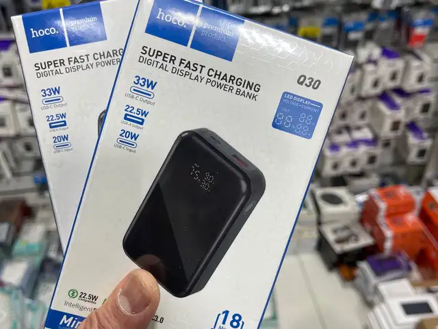 Hoco Внешний аккумулятор Универсальный Доп. Аккумулятор 10000mAh, Q30, 1 USB-A 2, Душанбе