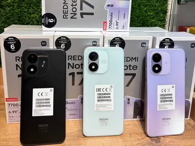 Xiaomi Redmi Note 17 128Gb 7700мач, Душанбе