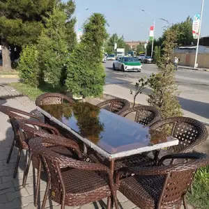 Стол ва стули плетенный, Душанбе