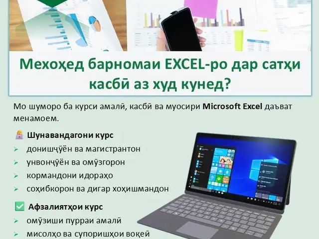 Курси Excel қисми 1, Душанбе