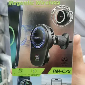 Автодержатель с беспроводной зарядкой Remax RM-C72 Magnetic 15W, Душанбе