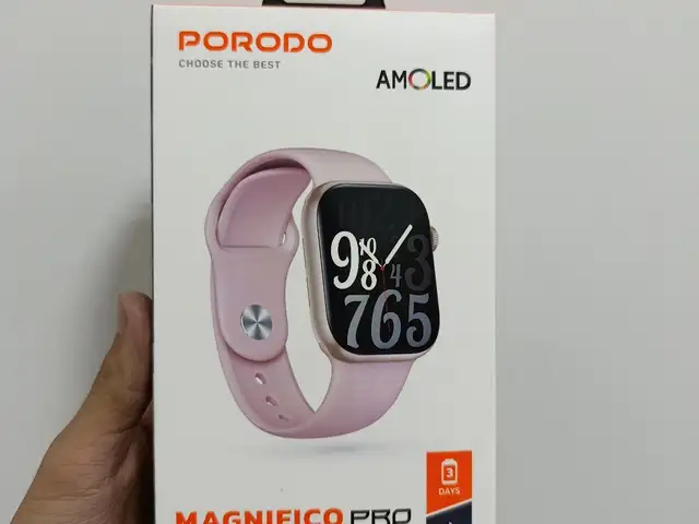 Умные часы Porodo Magnifico Amoled Smart Watch Pro золотистый, Душанбе