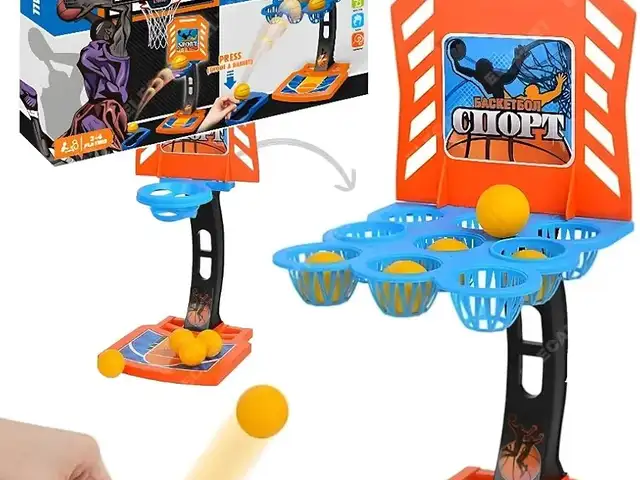 Настольная игра Баскетбол 2в1 со сменой кольца-корзины, Душанбе