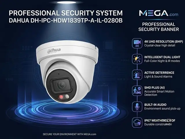 Камера наружная IP Dahua DH-IPC-HDW1839TP-A-IL-0280B, Худжанд