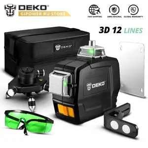Лазерный нивелир 3D в сумке DEKO DKLL12PB1-S1 532nm 12 линия, Душанбе