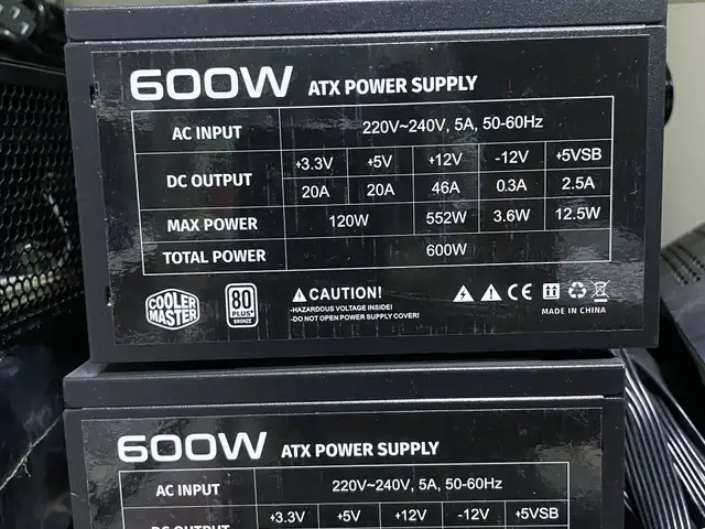 Блок питания 600W Cooler Master, Душанбе