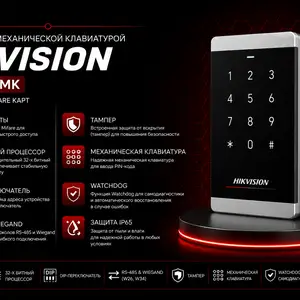 Кардридер Hikvision DS-K1103MK, Хуҷанд