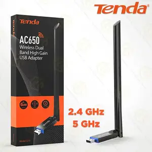 Двухдиапазонный Wi-Fi 5 приёмник Tenda U10 650M 2.4ГГц & 5ГГц, Душанбе