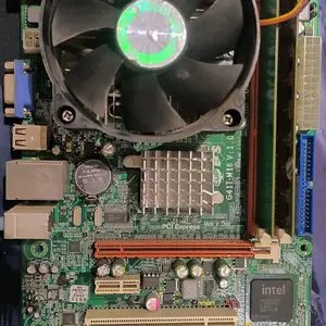Материнская плата, процессор, 4GB RAM, кулер, Душанбе