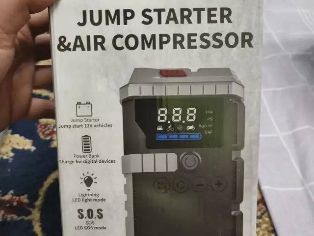 Внешний аккумулятор и насос Jump-starter, Душанбе