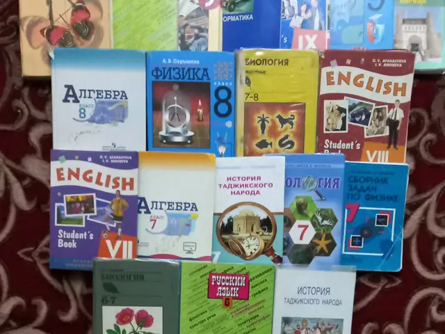 Книги для 6, 7, 8 и 9 классов., Душанбе
