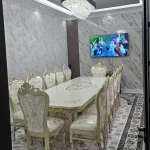 Стол и стулья для гостиной Голд, Душанбе