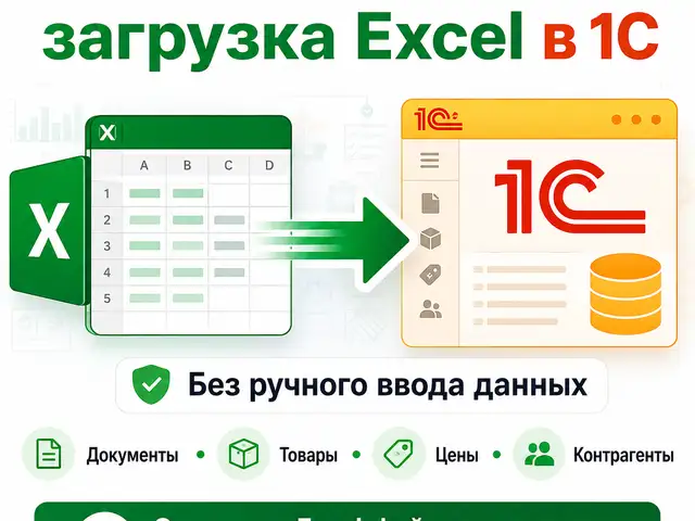 Перенос данных из Excel в 1С автоматически, Душанбе
