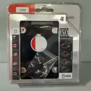 Контейнер для второго HDD или SSD для ноутбуков 9.5mm, Душанбе