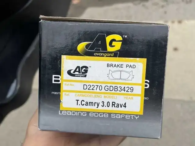Передние тормозные колодки AG для Toyota Camry 2007-2017, Душанбе
