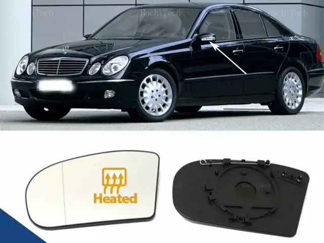 Стекло боковое зеркало заднего вида Mercedes-Benz E class w211 2008, Душанбе