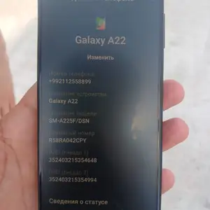 Samsung Galaxy A22, 64gb, Душанбе