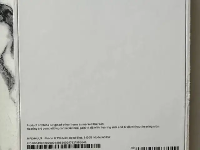 Apple iPhone 17 Pro Max, 512 gb, Deep Blue, Душанбе
