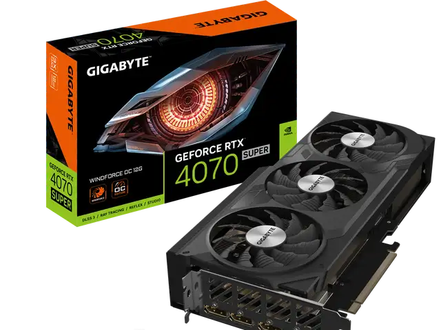 Видеокарта GeForce RTX 4070 SUPER WINDFORCE OC 12G, Душанбе