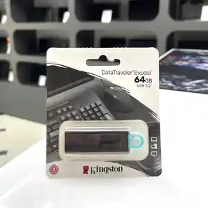 Флешка Kingston DataTraveler Exodia 64gb, 1 шт., черный., Душанбе