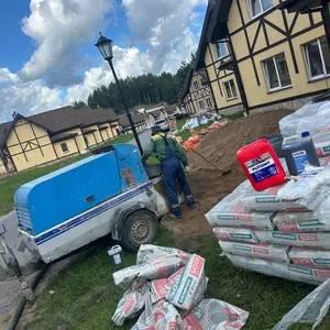 Передвижной дизельный пневмонагнетатель, Душанбе