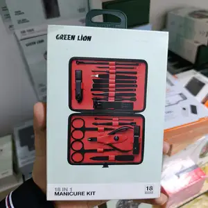 Набор для маникюра Green Lion 18 in 1 Manicure Travel Cutter черный, Душанбе
