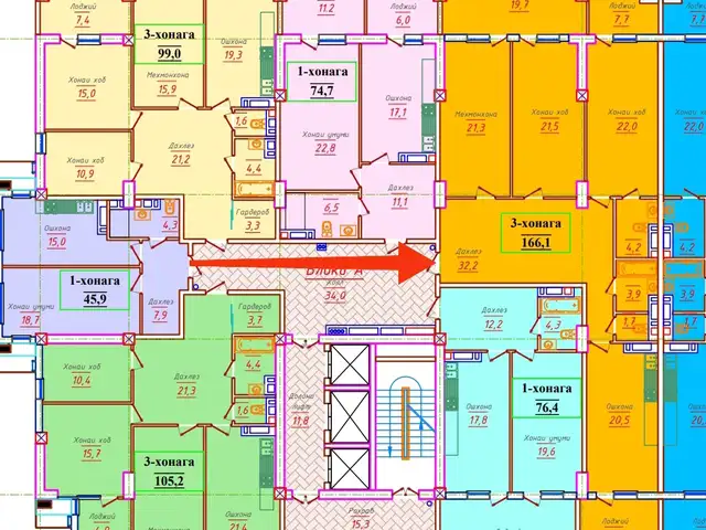 3-комн. квартира, 19 этаж, 166 м², Спартак, кукольный театр, Душанбе