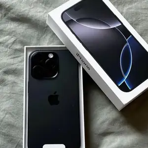 Apple iPhone 16 Pro, 128 gb, Black Titanium, Душанбе