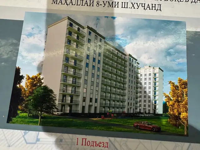 1-комн. квартира, 9 этаж, 53 м², 8 мкр, Хуҷанд