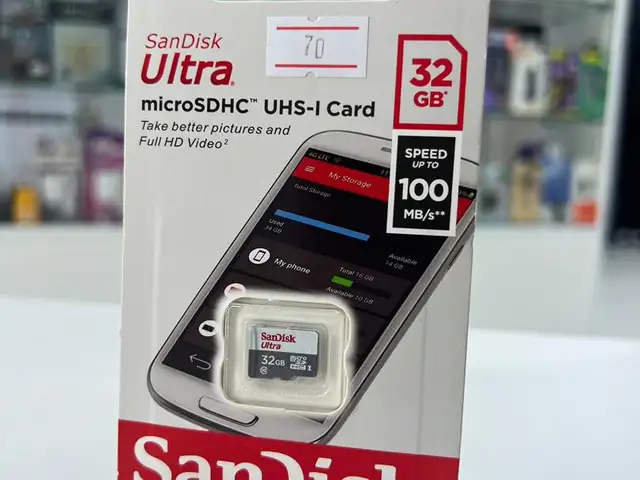 Карта памяти Sandisk 32GB Micro SD Ultra 100MB/s, Душанбе