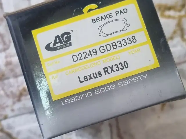 Передние тормозные колодки AG от Lexus RX 2004-2009, Душанбе